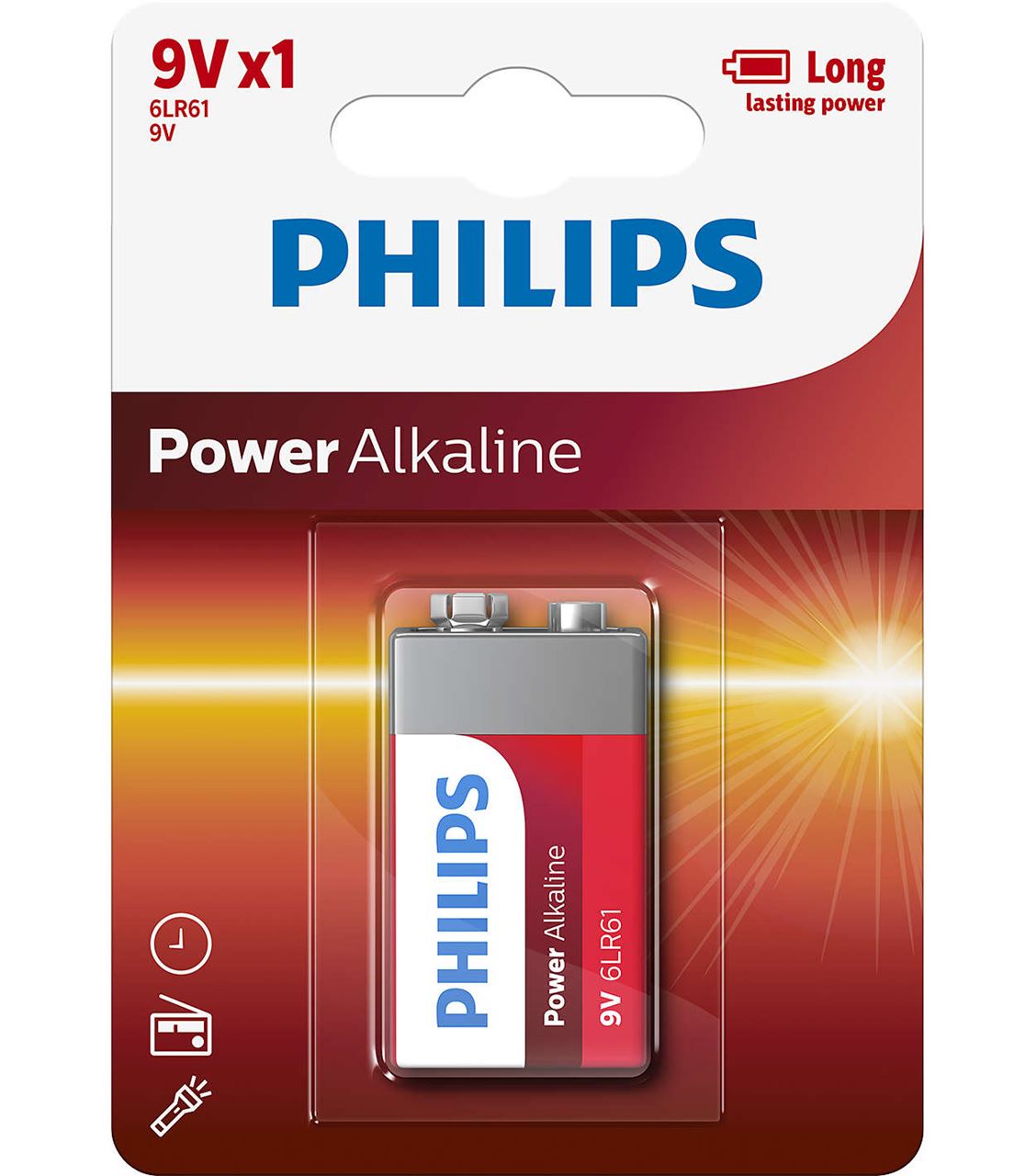 Baterie Philips 9V POWER ALKALINE