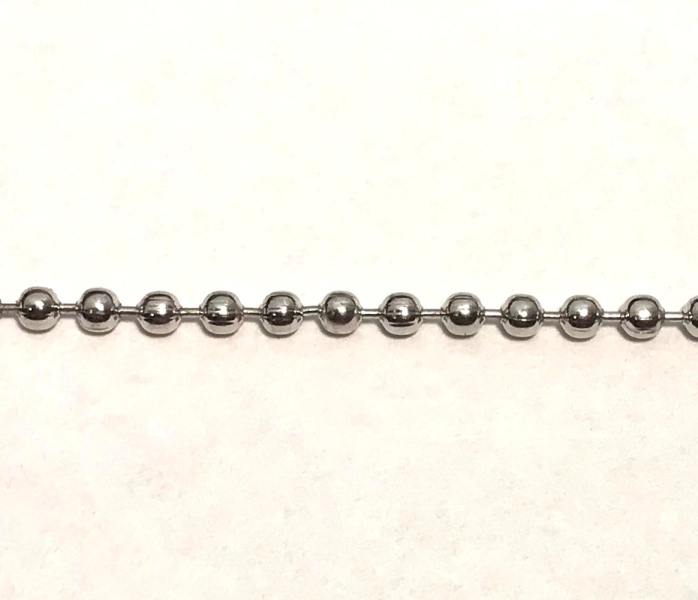 Kuličkový řetízek ø 2,4 mm - ocelový