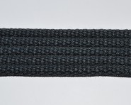 Bavlněný popruh černý - š. 24mm 