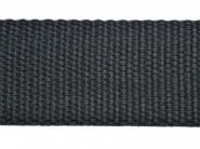 Bavlněný popruh černý - síla 2mm, šířka 40mm