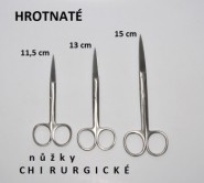 Nůžky chirurgické HROTNATÉ