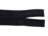 Zip metrážový, zipové pásmo - černé LW 15