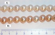 Říční perly ø 9 - 10 mm 